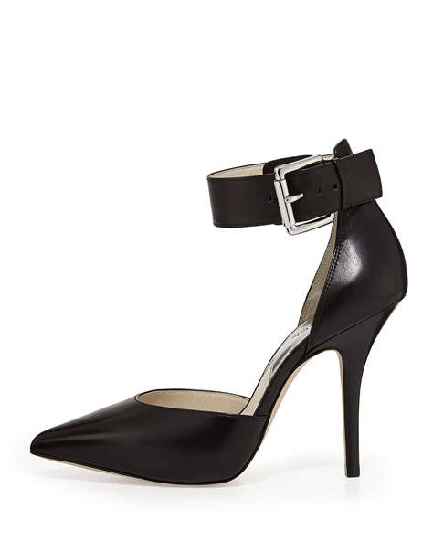 michael kors venice strappy ankle heels|Michael Kors high heel pumps.